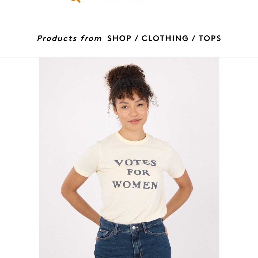 Joanie Clothing Organic ‘Votes for Women’ T-Shirt